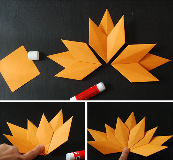 Цветок из бумаги Поделки оригами для детей